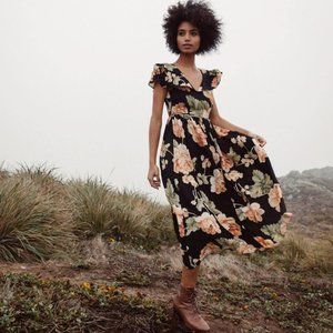 Christy Dawn Monarch Dress in Night Peony - XS